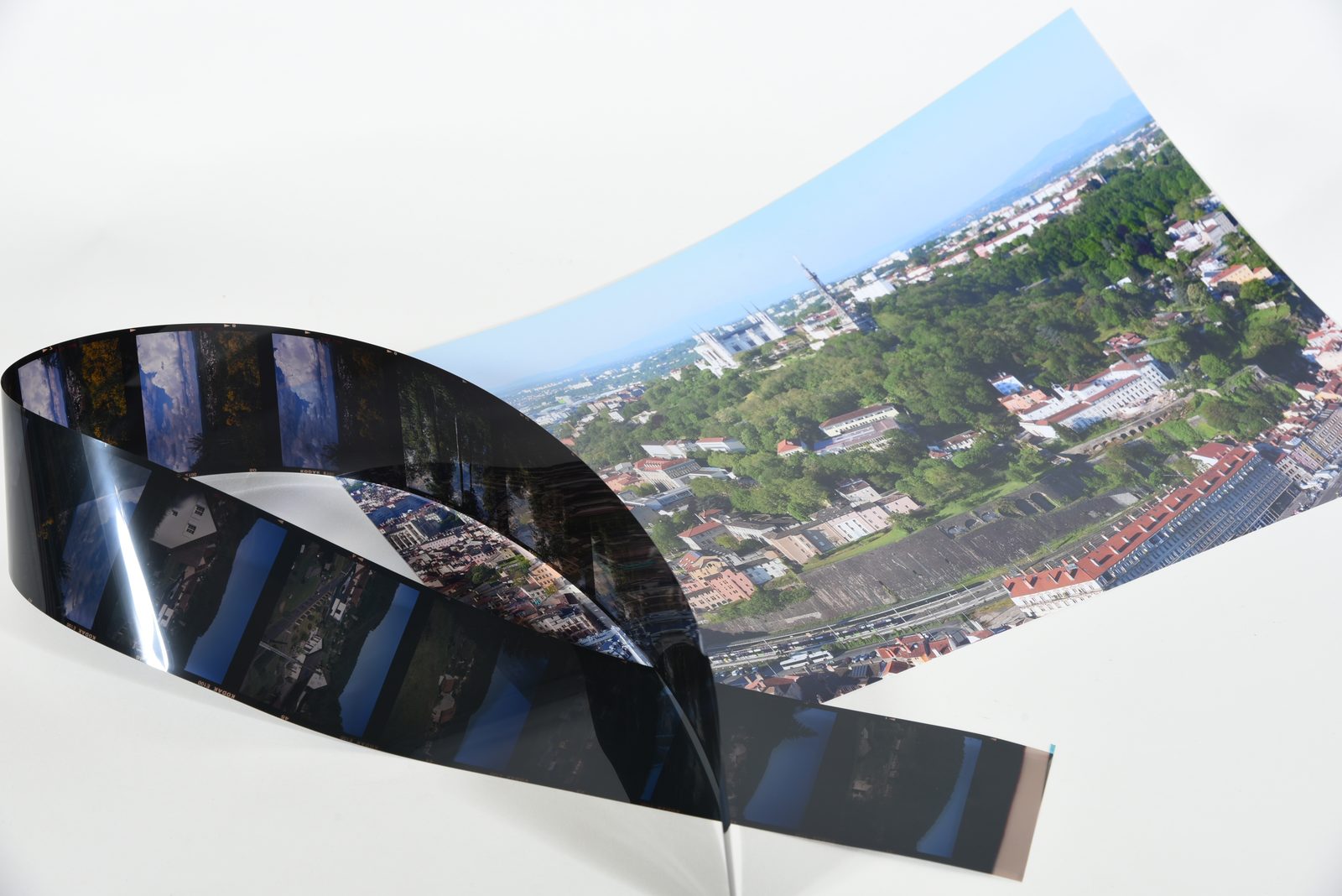 Négatif argentique et grand tirage photo sur papier argentique Fujifilm